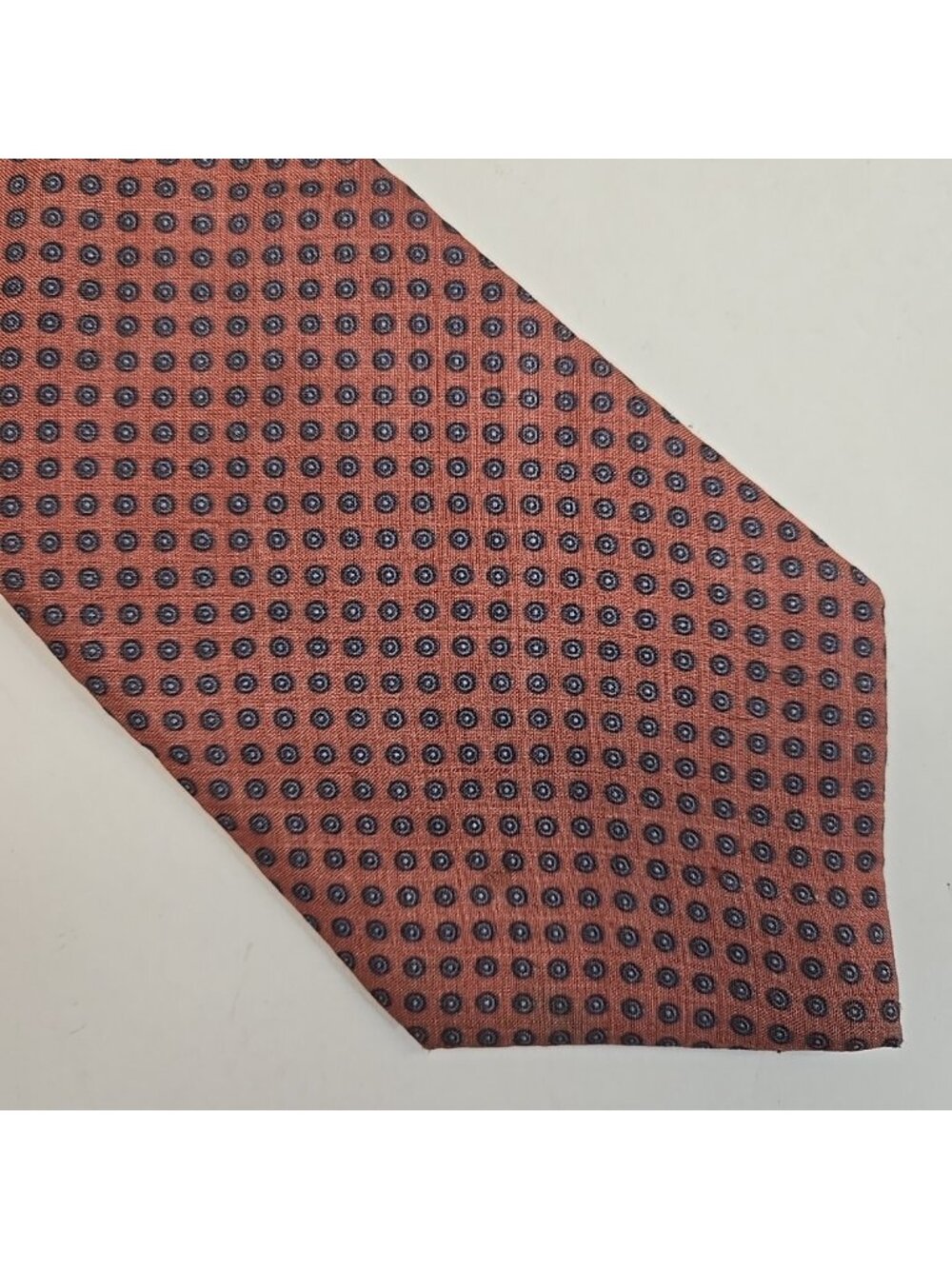 Christian Dior All Silk Dress Tie Adult Men Pink Medallion Print 56" x 3 3/8"